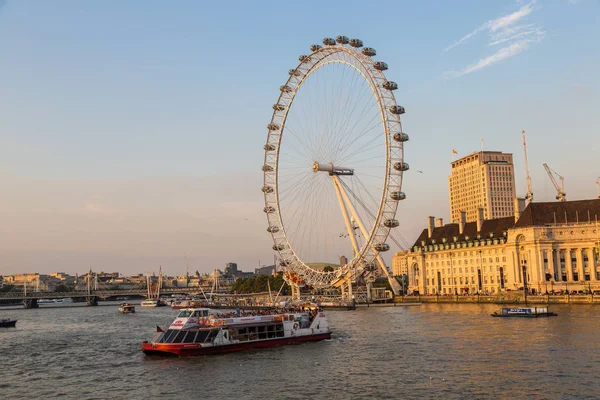 London United Kingdom June 2016 London Eye Large Ferris Wheel — Stock Photo, Image
