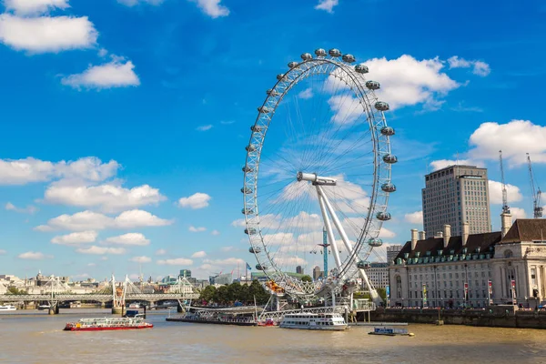London Vereinigtes Königreich Juni 2016 London Eye Großes Riesenrad Einem — Stockfoto