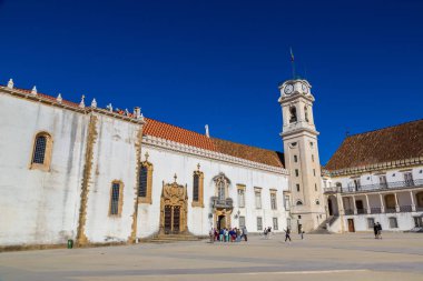 Coimbra, Portekiz - 12 Haziran 2017: Coimbra, Portekiz bir güzel yaz günü Üniversitesi