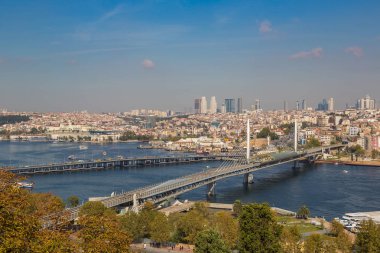 Istanbul, Türkiye - 26 Temmuz 2017: Istanbul görünümü, Türkiye'de bir güzel yaz günü