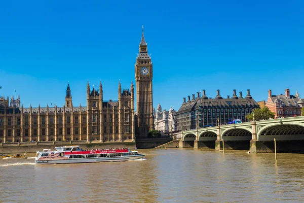 London United Kingdom Липня 2016 Big Ben Houses Parliament Westminster — стокове фото