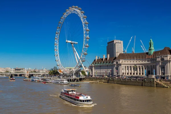 London United Kingdom June 2016 London Eye Large Ferris Wheel — Stock Photo, Image