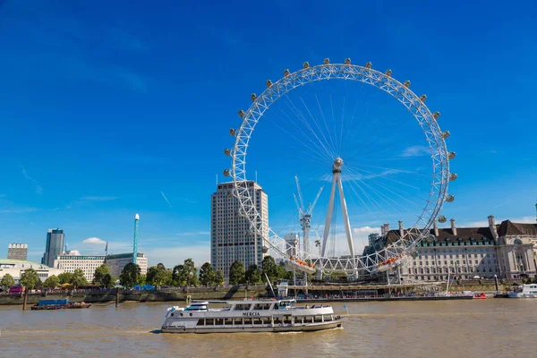 London United Kingdom June 2016 London Eye Large Ferris Wheel — Stock Photo, Image