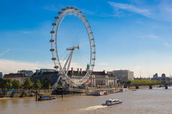 London Ηνωμενο Βασιλειο Ιουνιου 2016 London Eye Large Ferris Wheel — Φωτογραφία Αρχείου