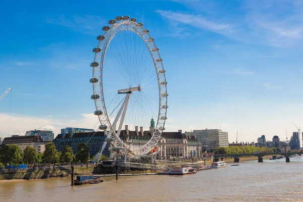 London Zjednoczone Królestwo Czerwca 2016 Londyńskie Oko Duży Diabelski Młyn — Zdjęcie stockowe