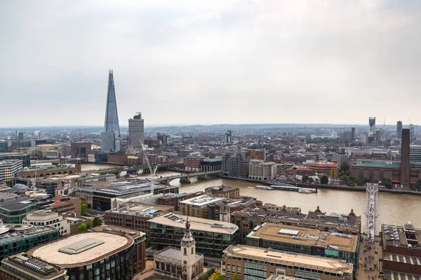 London Wielka Brytania Czerwca 2016 Panoramiczny Widok Lotnicze Londyn Odłamek — Zdjęcie stockowe