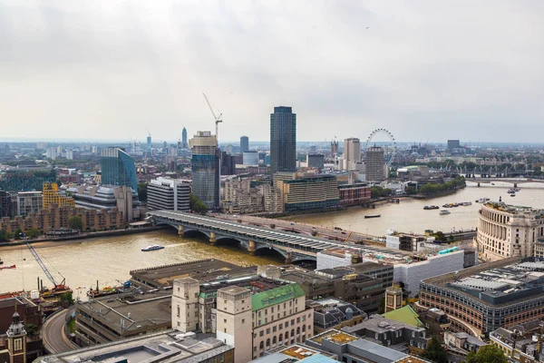 London Zjednoczone Królestwo Czerwca 2016 Panoramiczny Widok Lotu Ptaka Londyn — Zdjęcie stockowe