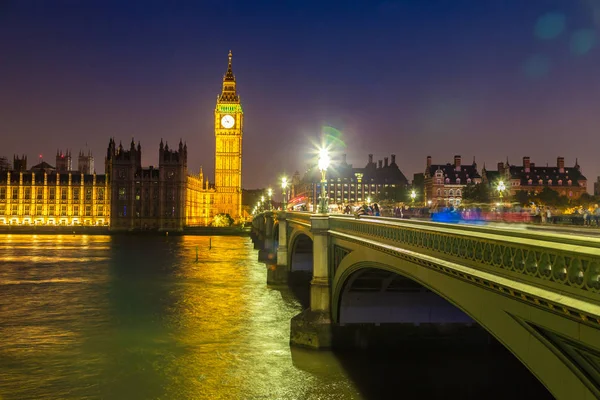 London Förenade Kungariket Juni 2016 Big Ben Houses Parliament Och — Stockfoto