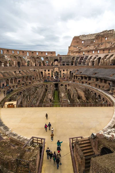 Řím Itálie Prosince 2016 Legendární Koloseum Římě Zimní Den — Stock fotografie