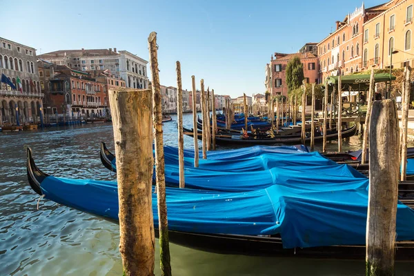 Venise Italie Juin 2016 Gondole Sur Canal Grande Venise Par — Photo