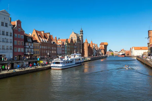 Gdansk Polonia Maggio Colorate Case Storiche Danzica Polonia Una Giornata — Foto Stock