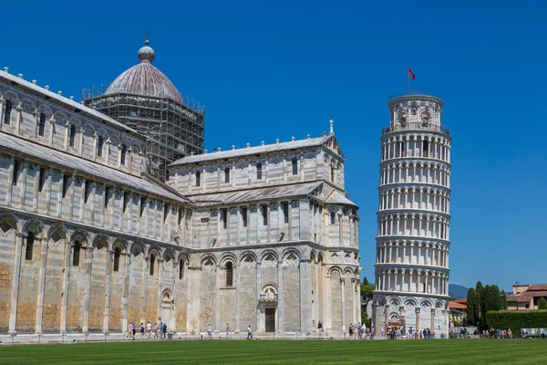 Pisa Italie Juillet 2017 Tour Penchée Cathédrale Pise Par Une — Photo