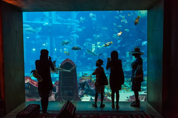Dubai Uae November 2012 Large Aquarium Hotel Atlantis Dubai United — Stock Photo, Image