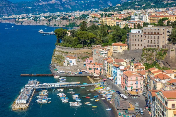 Sorrento Italia Luglio 2017 Veduta Aerea Panoramica Sorrento Costiera Amalfitana — Foto Stock
