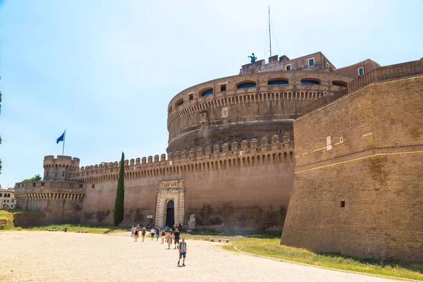 Рим Италия Июля 2017 Castel Sant Angelo Summer Day Rome — стоковое фото