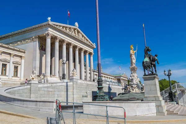 Viena Austria Julio 2017 Parlamento Austriaco Viena Austria Hermoso Día —  Fotos de Stock