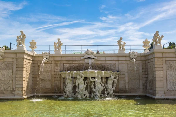 Vienne Autriche Juillet 2017 Fontaine Jardin Belvédère Vienne Autriche Par — Photo