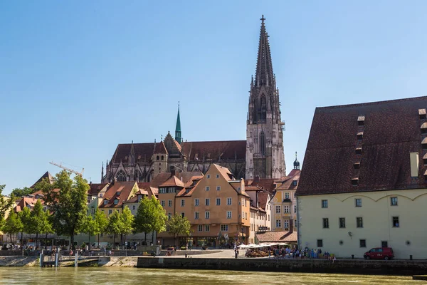 Regensburg Németország 2017 Július Regensburg Székesegyház Németország Egy Szép Nyári — Stock Fotó