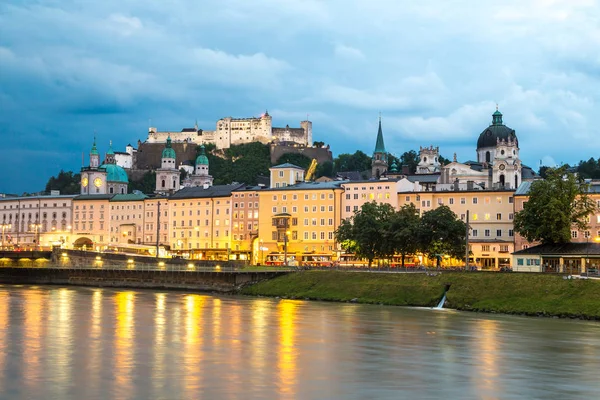 Salzburg Avusturya Temmuz 2017 Hava Panoramik Salzburg Katedrali Güzel Bir — Stok fotoğraf