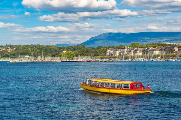 Genf Schweiz Juli 2017 Genfer See Genf Einem Schönen Sommertag — Stockfoto