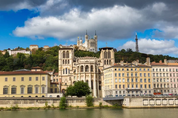 Lyon France Juillet 2017 Paysage Urbain Lyon France Par Une — Photo