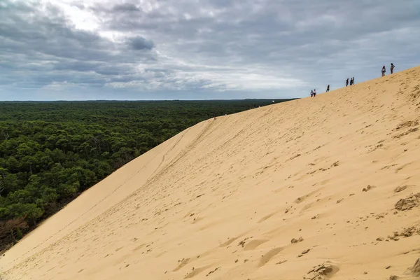 Lyon Francie Července 2017 Dune Pilat Dune Pyla Nejvyšší Písečné — Stock fotografie