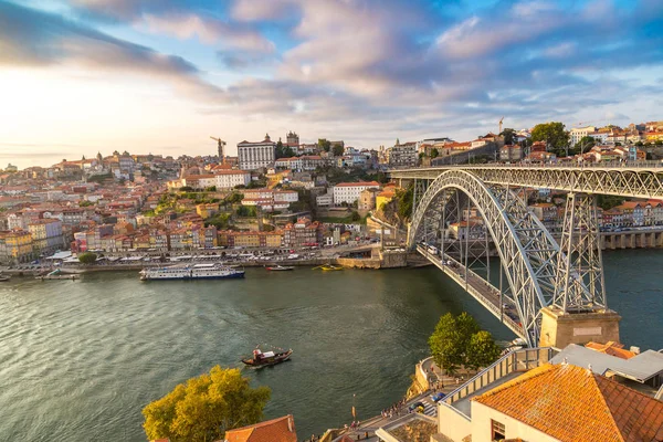 Porto Portugal Juin 2017 Vue Aérienne Panoramique Pont Dom Luis — Photo