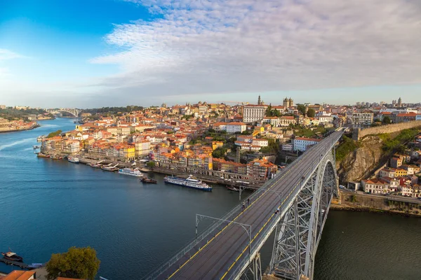 Porto Portugal Juni 2017 Panoramaaufnahme Der Dom Luis Brücke Porto — Stockfoto