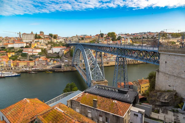 Porto Portekiz Haziran 2017 Panoramik Hava Görünümünde Porto Dom Luis — Stok fotoğraf