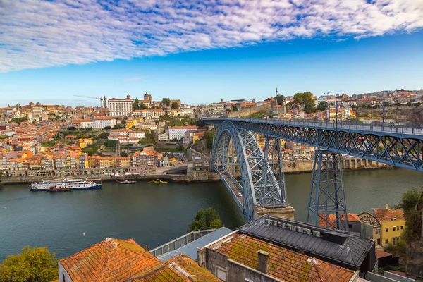 Porto Portugal Juni 2017 Panoramaaufnahme Der Dom Luis Brücke Porto — Stockfoto