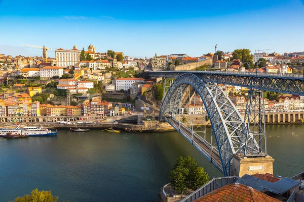 Porto Portugal Juni 2017 Panoramaaufnahme Der Dom Luis Brücke Porto — Stockfoto