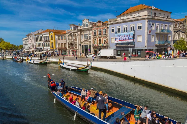 Aveiro Portekiz Temmuz 2017 Şehrin Ana Kanalda Bir Güzel Yaz — Stok fotoğraf