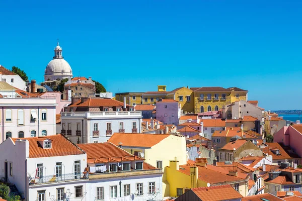 Lisbon Portugal Juni 2016 Luchtfoto Panorama Van Lissabon Een Mooie — Stockfoto