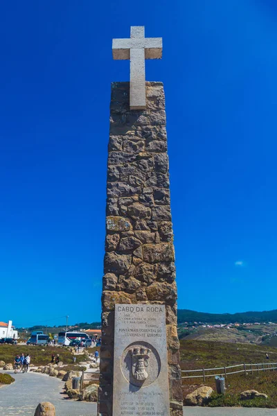 Portugal Junho 2016 Ponto Ocidental Europa Monumento Cabo Roca Portugal — Fotografia de Stock