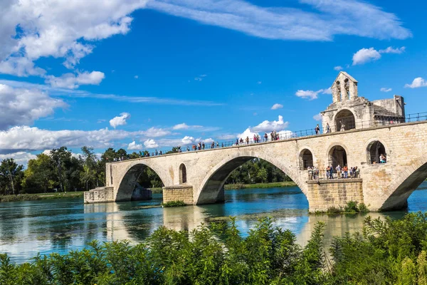 Avignon France July 2016 Saint Benezet Bridge Avignon Beautiful Summer — Stock Photo, Image