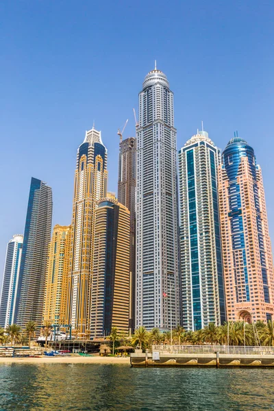 Dubai Eau Novembre 2012 Edifici Moderni Dubai Marina Dubai Eau — Foto Stock