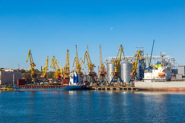 Odessa Oekraïne Augustus 2017 Cargo Container Terminal Port Odessa Oekraïne — Stockfoto