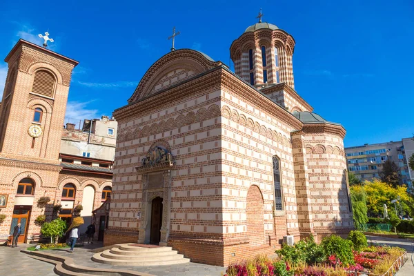 Bucharest Rumania Agosto 2017 Curtea Veche Iglesia Más Antigua Día — Foto de Stock