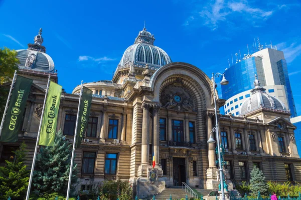 Bucharest Romanya Haziran 2015 Cec Banka Üzerinde Zafer Caddesi Nde — Stok fotoğraf