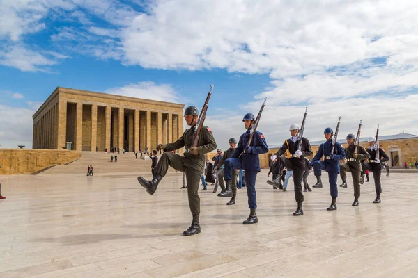 Ankara Törökország 2017 Július Anitkabir Ankarában Gárda Shift Ünnepség Törökország — Stock Fotó