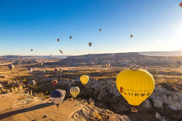 Cappadocia Turquía Julio 2017 Vuelo Globo Aerostático Capadocia Nevsehir Turquía — Foto de Stock