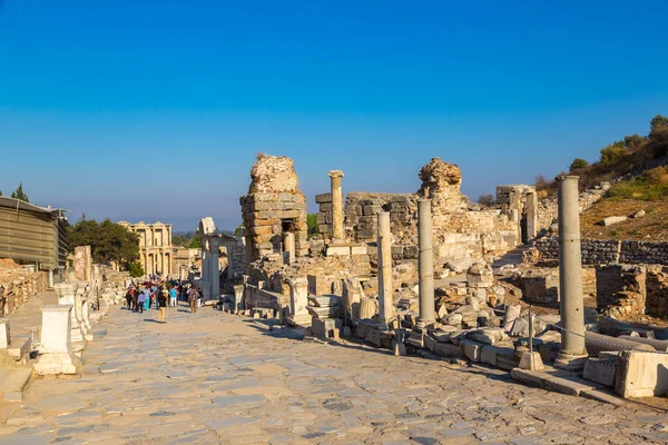 Efeso Turquía Julio 2017 Ruinas Antigua Ciudad Éfeso Antigua Ciudad —  Fotos de Stock