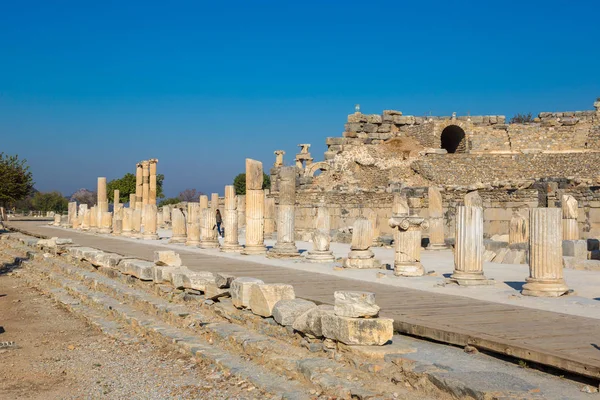 Efes Türkiye Temmuz 2017 Antik Kentin Efes Bir Güzel Yaz — Stok fotoğraf