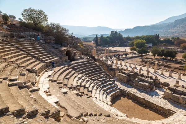 Efesos Turkiet Juli 2017 Odeon Liten Teater Antika Staden Efesos — Stockfoto