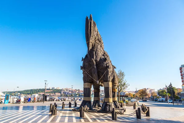 Canakkale Turkije Juli 2017 Paard Van Troje Canakkale Een Mooie — Stockfoto