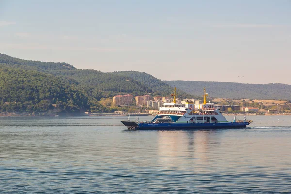 Canakkale Turkije Juli 2017 Ferry Straat Van Dardanellen Turkije Een — Stockfoto