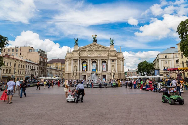 Lviv Ukraine June 2013 Solomiya Krushelnytska State Academic Opera Ballet — Stock Photo, Image