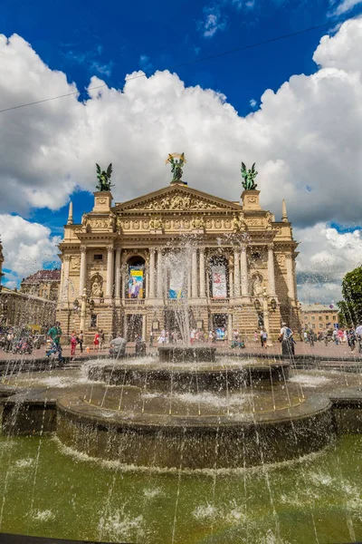 Lviv Ukraine June 2013 Solomiya Krushelnytska State Academic Opera Ballet — Stock Photo, Image