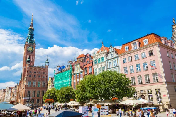 Gdansk Lengyelország Április Jén 2014 Emberek Látogatók Long Street Április — Stock Fotó