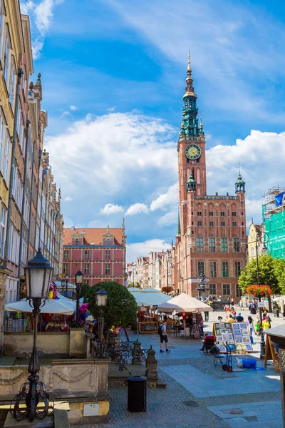 Gdansk Poland April 2014 People Visitors Long Street April 2014 — Stock Photo, Image